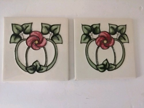 Pair art nouveau swirling - art,