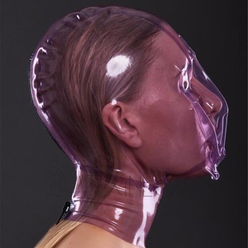 Latex hood with breath control - hood,