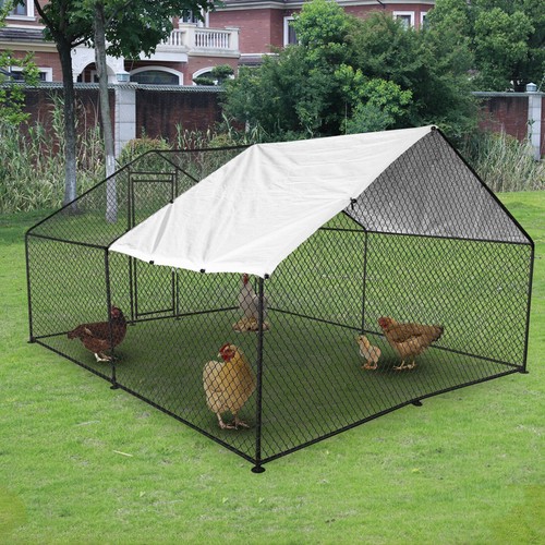 Metal chicken coop walk - metal, walk-in