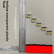 10pcs Transparent Pipe Trout Floats Fishing Accessories  Feeder Fishing