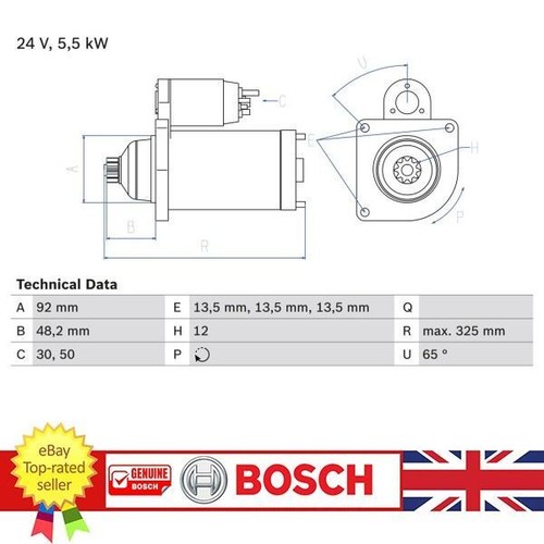 Bosch starter for scania - scania, k