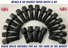 Black Wheel Bolts Fits