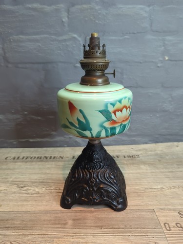 Antique oil paraffin lamp milk - paraffin,
