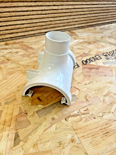 White half round - round, gutter