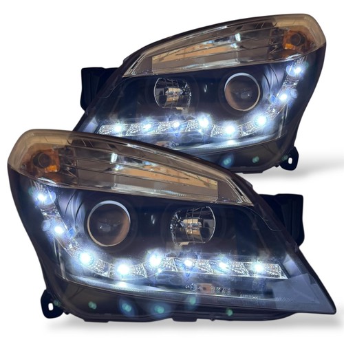 Black led drl projector - black,
