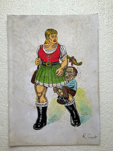 Robert crumb drawing and - crumb,