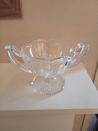 Vtg artmark deco clear - vtg, pressed