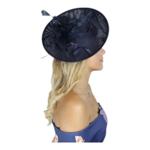 Women flower feather hair hat - women,