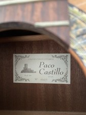 Paco Castillo Model 201 Spanish Acoustic Classical Guitar with Hard Case.
