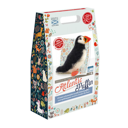 Atlantic puffin needle felting - puffin,