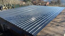12x Galvanised Metal Roofing Sheets Box Profile 129x46cm Coated 7m² No Holes NEW