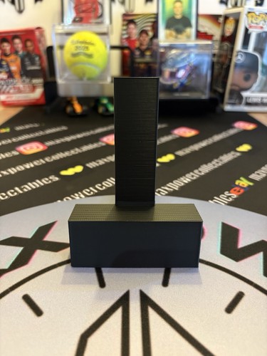 Trading card stand black - card,
