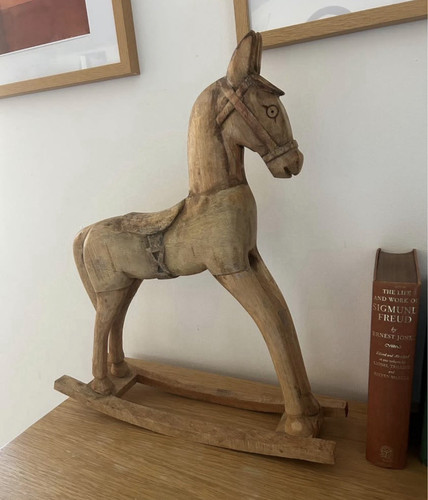 Wooden rocking horse toy - rocking,
