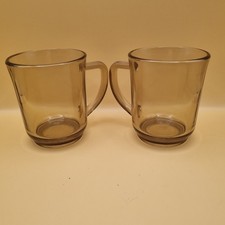 SET OF 2 x VINTAGE 1970s BROWN