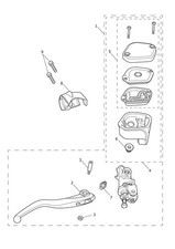 GENUINE TRIUMPH ROCKET 3 FRONT RESERVOIR CAP SET T2022174