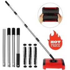 MANUAL CARPET SWEEPER BRUSH CORDLESS RUG CLEANER DUSTER MULTICOLORS