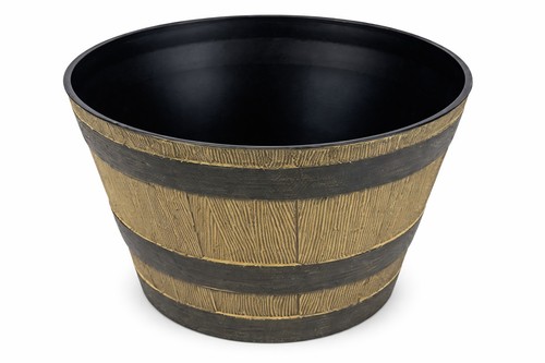 Half barrel planter pot - half,