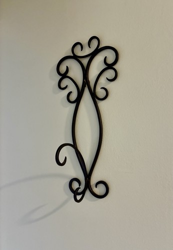 Wrought iron scroll style wall - wrought,
