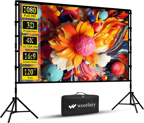 Wootfairy projector screen and - projector,