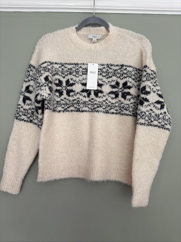 Women cream knitted - m&s, women’s