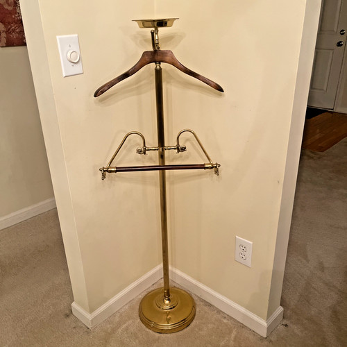 Vintage brass wood - brass, &