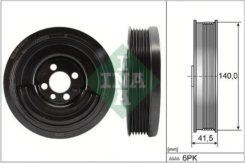 Belt pulley crankshaft - belt, pulley,