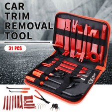 31Pcs Plastic Car Door Panel Trim Removal Tool Kit Audio Radio Pry Molding Plier