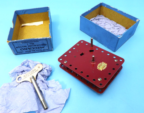 Meccano red clockwork - meccano,