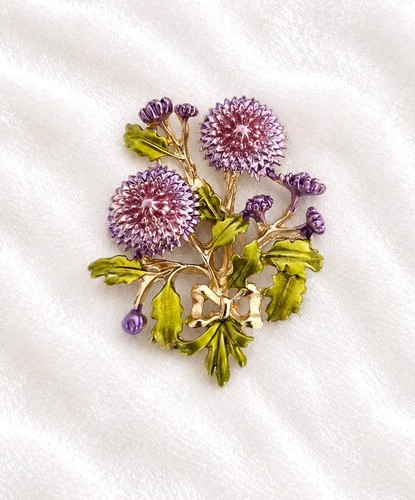Vintage style chrysanthemum - style,