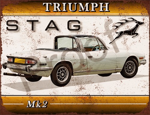 Triumph stag 1138 sign - triumph, 2 