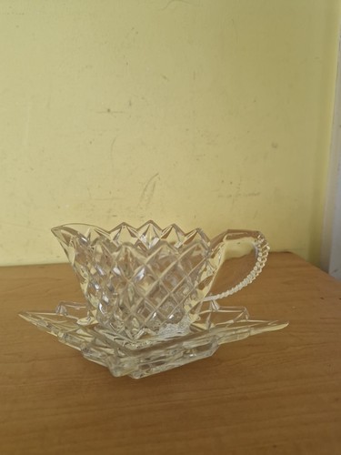 Mint sauce glass jug plate - sauce,