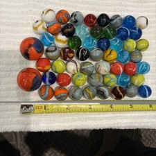 Vintage Lot Of 56 Marbles (2 Shooters) Unknown (see Pics For Details)