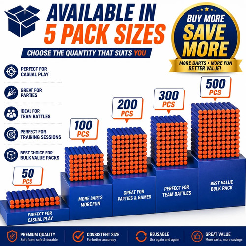 400pcs bullets for nerf 7cm - 50-400pcs,