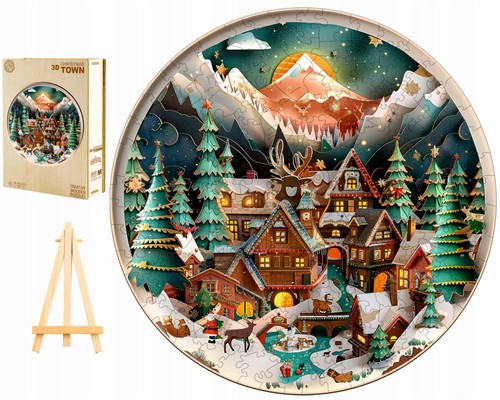 Wooden jigsaw puzzle 280 - wooden,