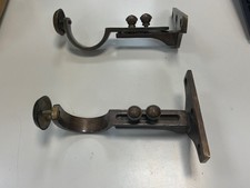 Bronze Middle Adjustable Overclip x 2, Curtain Brackets, for 50 mm pole