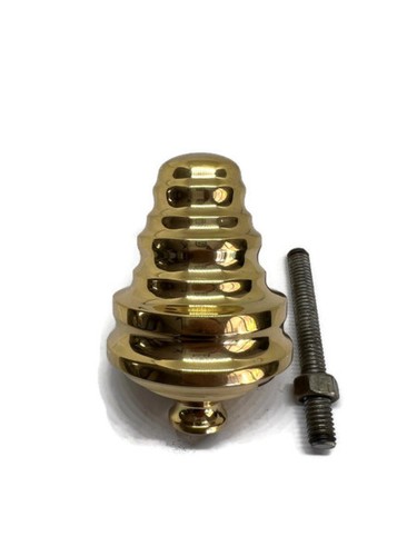 Solid brass bed knob - brass,