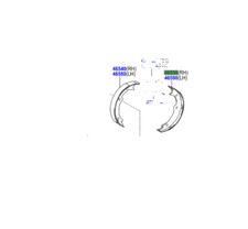 Genuine Lexus IS300H Parking Brake Shoe 2013 to 2020 Shoes Set 46530-30021