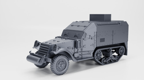 Ww2 usa half track command - m3,