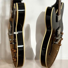 Epiphone Dot model Black W/Gig bag Semi-Acoustic Electric Guitar Used From Japan