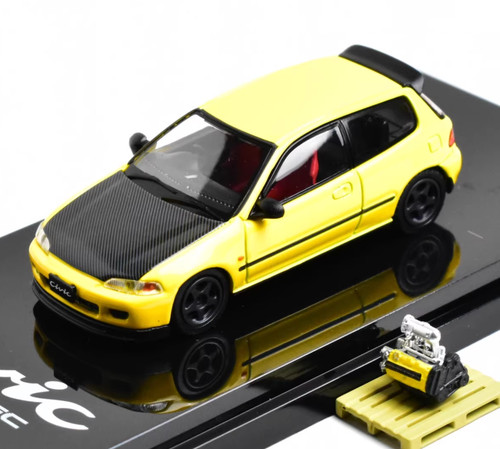 Yellow carbon civic - 1:64,