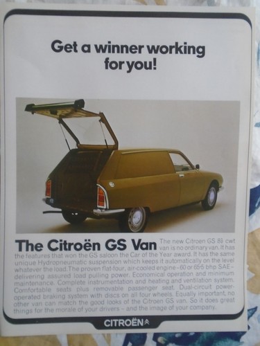 Citroen van brochure - gs,