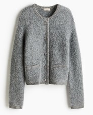 H&M Wool Blend Grey Boucle