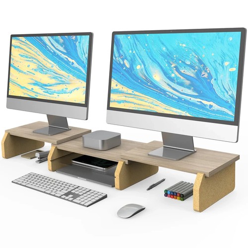 Fenge dual monitor stand riser - dual,