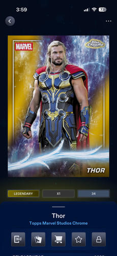 Marvel topps digital thor - -,