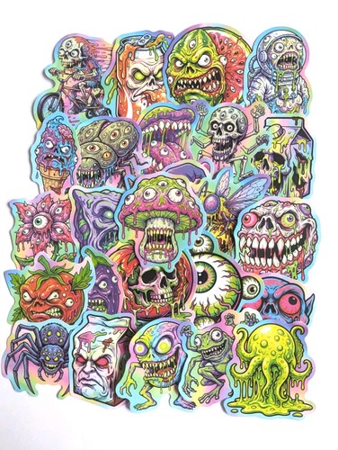 Psychedelic hippie sticker - hippie,