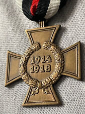 WW2 German Cross of Honour 1914-18 or 'Hindenburg Cross' Scarcer non-Combatants