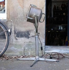 Vintage Chrome Francis Searchlight Converted to Uplighter Lamp