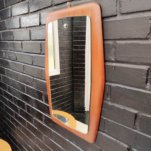 Vintage 1960s teak wall mirror - 1960s,