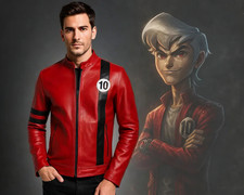 Ben 10 Cosplay Red Leather Jacket | Alien Force Cosplay | Ben Tennyson Omniverse