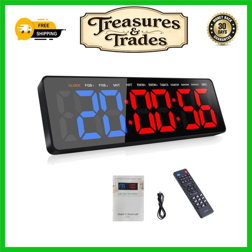 Large gym interval timer clock - timer,